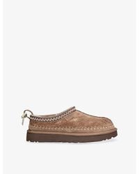 UGG - Tasman Biarritz Sheepskin-Lined Suede Slippers - Lyst