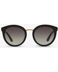 Dolce & Gabbana - Dg4268 Round-frame Acetate Sunglasses - Lyst
