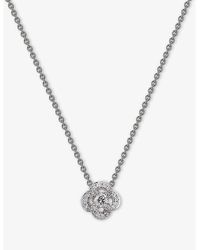 Shaun Leane - Entwined Petal 18Ct- And 0.10Ct Diamond Necklace - Lyst