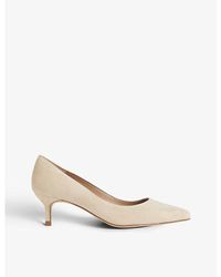 LK Bennett - Audrey Pointed-toe Leather Courts - Lyst