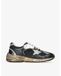 Golden Goose - Men's Dad-star Leather And Mesh Low-top Trainers - Lyst
