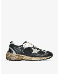 Golden Goose - Dad-Star Leather And Mesh Low-Top Trainers - Lyst