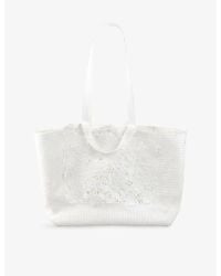 Sandro - Crochet Woven Tote Bag - Lyst