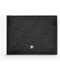 Montblanc - Sartorial Logo-embellished Grained-leather Wallet - Lyst