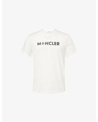 Moncler - Brand-Badge Logo-Print Cotton T-Shirt - Lyst