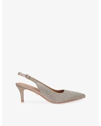 Carvela Kurt Geiger - Positano Gem Woven Slingback Heels - Lyst