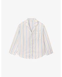 The White Company - Striped Relaxed-Fit Cotton Pyjama Shirt - Lyst