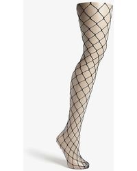 Wolford Sixties Fishnet Tights - Black
