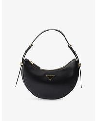 Prada - Arqué Mini Leather Shoulder Bag - Lyst