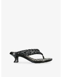 Ganni - X Melissa Pvc Heeled Flip-Flops - Lyst