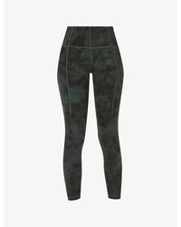 Sweaty Betty - Super Soft Graphic-Print Stretch-Jersey Yoga Leggings - Lyst