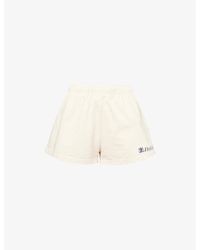 Sporty & Rich - Lion Health Disco Drawstring Cotton-Jersey Shorts - Lyst