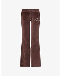 Sporty & Rich - X Juicy Couture Velour-Cotton Jogging Bottoms - Lyst
