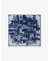 Zadig & Voltaire - Blondie Denim Bandana Silk Scarf - Lyst