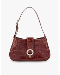 Sandro - Mock-Croc Leather Shoulder Bag - Lyst