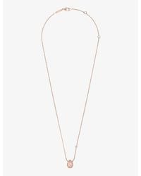 Boucheron - Serpent Boheme Extra-Small 18Ct Rose- 0.03Ct Brilliant-Cut Diamond And 0.77Ct Quartz Pendant Necklace - Lyst