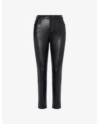 Commando - Slim-Leg 5-Pocket Faux-Leather Trousers - Lyst