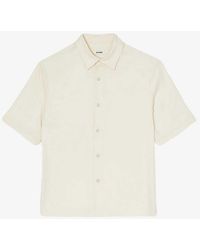 Sandro - Relaxed-fit Short-sleeve Woven Shirt - Lyst