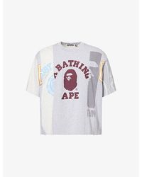 A Bathing Ape - Logo-Print Cotton-Jersey T-Shirt - Lyst