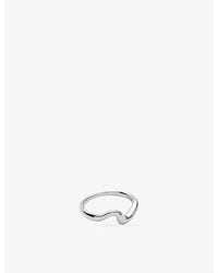 Missoma - Molten Wave Sterling Stacking Ring - Lyst