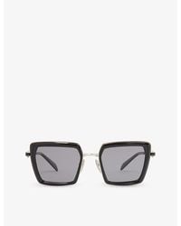 Prada - Pr 55zs Pillow-frame Steel Sunglasses - Lyst