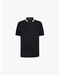 Gucci - Gg Cotton Polo Shirt - Lyst
