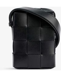 Bottega Veneta - Cassette Intrecciato Leather Cross-body Phone Pouch - Lyst