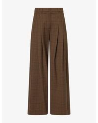 ME+EM - Icon Checked Woven Trousers - Lyst