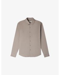 Sandro - Classic Long-Sleeve Cotton-Blend Shirt - Lyst