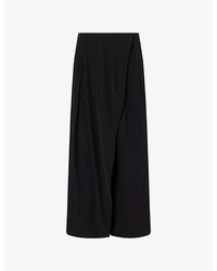 Issey Miyake - Looped Wrap-Front Woven Trousers - Lyst