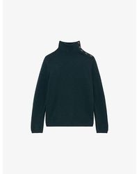 The Kooples - Funnel-Neck Wool Knitted Jumper - Lyst