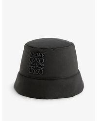Loewe - Brand-embroidered Shell Bucket Hat M/ - Lyst