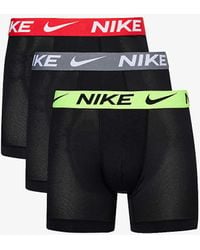Nike - Logo-waistband Pack Of Three Recycled Polyester-blend Boxer Briefs - Lyst