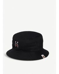bape bucket hat black
