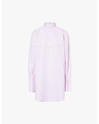 Dries Van Noten - Corso Check-Pattern Oversized Cotton-Poplin Shirt - Lyst