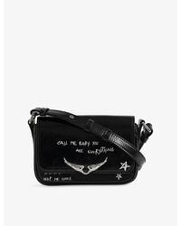 Zadig & Voltaire - Le Zazi Vintage Patent-Leather Shoulder Bag - Lyst