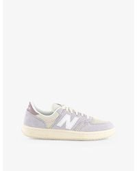 New Balance - T500 Suede Low-Top Trainers - Lyst