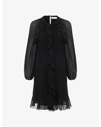 Phase Eight - Layla Pleated Woven Mini Dress - Lyst