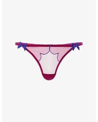 Agent Provocateur - Lorna Mesh Thong - Lyst