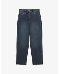 Reiss - Marcie Straight-Leg Stretch-Denim Jeans - Lyst