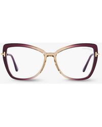 Tom Ford - Tr001665 Butterfly-frame Acetate Optical Glasses - Lyst