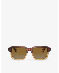 Giorgio Armani - Ar8194u Rectangle-frame Acetate Sunglasses - Lyst