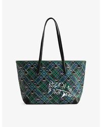 Zadig & Voltaire - Z Shopper Punk Check Coated-Canvas Tote Bag - Lyst