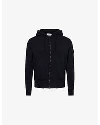 Stone Island - Brand-Patch Zip-Up Cotton Hoody - Lyst