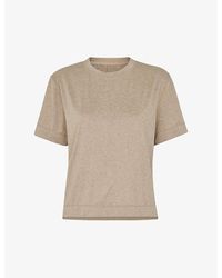 Whistles - Oversized Round-neck Stretch-recycled Polyester Blend T-shirt - Lyst