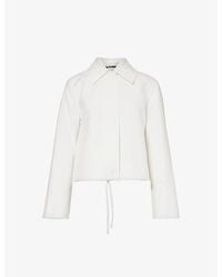 Jil Sander - Boxy-fit Drawstring-hem Cotton Jacket - Lyst