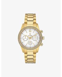 Sif Jakobs - Domenica-Plated Stainless-Steel And Zirconia Quartz Watch - Lyst