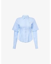 Daily Paper - Embroidered-Logo Striped Cotton Shirt - Lyst