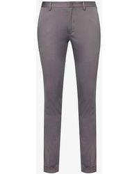 Paul Smith - Pressed-crease Slim-fit Straight-leg Stretch-cotton Trousers - Lyst