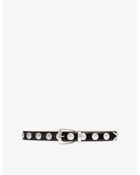 KHAITE - Benny Studded Leather Belt - Lyst